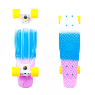 Pennyboard WORKER Sunbow 22ʺ - Green-Blue-Violet - Violet-Blue-White