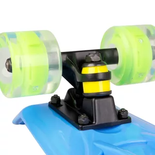 Penny board WORKER Bony 22" mit leuchtenden Rädern - grün