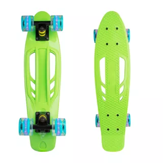 Penny board WORKER Bony 22" se svítícími kolečky - zelená