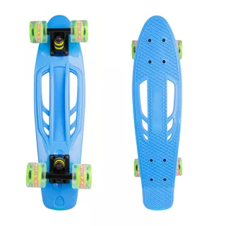 Pennyboard WORKER Bony 22ʺ W/ Light Up Wheels - Green - Blue