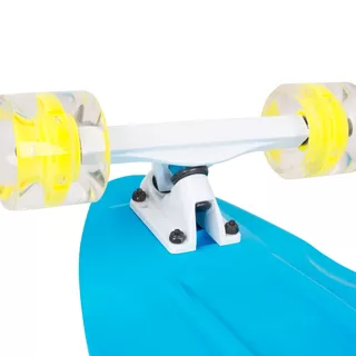 Plastový longboard WORKER Pike 36" se svítícími kolečky - modrá