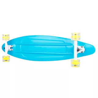 Plastic Longboard WORKER Pike 36ʺ W/ Light Up Wheels - Blue