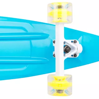 Plastic Longboard WORKER Pike 36ʺ W/ Light Up Wheels - Blue