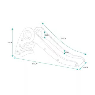 Children’s Slide inSPORTline Kaimala - Green-Yellow