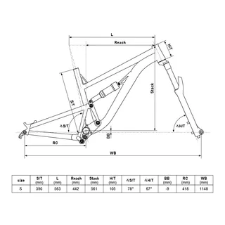 Celoodpružený bicykel KELLYS THORX 10 27,5" 8.0