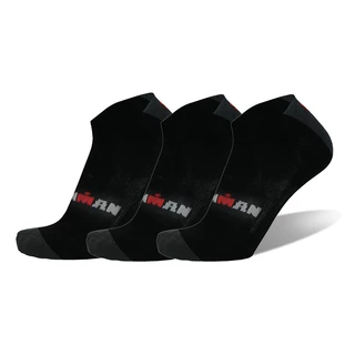 Športové ponožky IRONMAN Basic Quarter - 3 páry - čierna