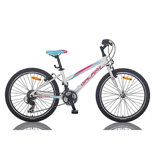 Juniorský dievčenský horský bicykel Galaxy Lyra 24 "- model 2014 - bielo-tyrkysová