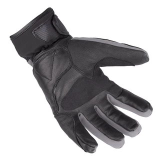 Winter Leather/Textile Moto Gloves W-TEC NF-4070 - Grey-Black