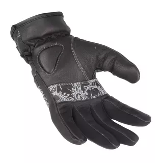 Women’s Leather Moto Gloves W-TEC Polcique - Black-White