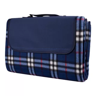 inSPORTline Picknickdecke 130x180 cm - blau mit Streifen