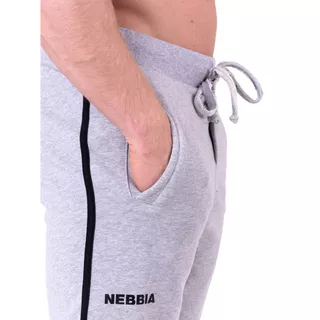 Men’s Sweatpants Nebbia Side Stripe Retro Joggers 154 - Grey