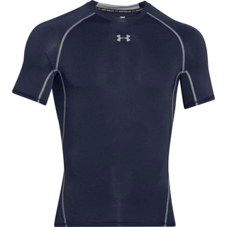 Men’s Compression T-Shirt Under Armour HG Armour SS - White - Midnight Navy