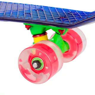 Penny board WORKER Transpy 400 22" se svítícími kolečky - 2.jakost