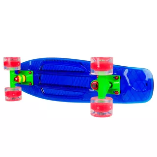 Penny board WORKER Transpy 400 22" mit leuchtenden Rädern