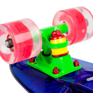 Penny board WORKER Transpy 400 22" se svítícími kolečky - 2.jakost