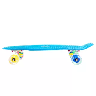 Penny board WORKER Transpy 500 22" mit leuchtenden Rädern