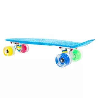 Penny board WORKER Transpy 500 22" se svítícími kolečky