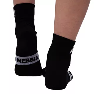 Ponožky Nebbia "EXTRA PUSH" crew 128 - Black