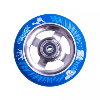 Spare Wheel for Scooter FOX PRO Raw 110 mm - Black-Green II - Blue-Titan