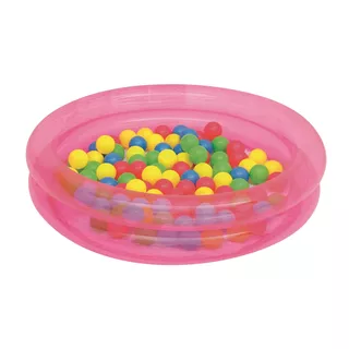 Bazén s míčky Bestway 2-Ring Ball Pool 91 cm - růžová