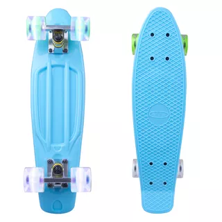 Penny Board WORKER Sturgy 22" with Light Up Wheels - Blue - Blue