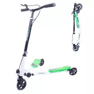 Tri Scooter WORKER Fliker 100 - pink-white - Green-White