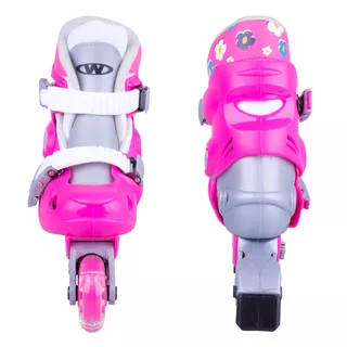 Children’s Rollerblading Set WORKER Polly LED – with Light-Up Wheels