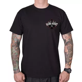 T-Shirt BLACK HEART Chopper Race - Black