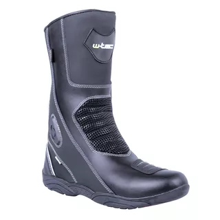 W-TEC NF-6050 Leder-Motorradstiefel - schwarz