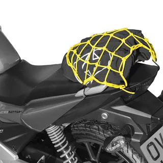 Pružná zavazadlová síť pro motocykly Oxford 38x38 žlutá fluo/reflexní