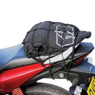 Rugalmas csomagleszorító háló motorkerékpárokhoz Oxford Cargo Net 30x30 cm fekete