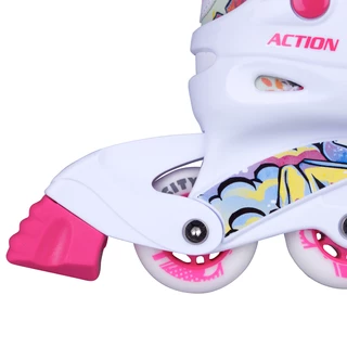 Action Doly Kinder Inline-Skates mit leuchtenden Rollen , verstellbar