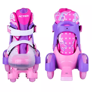 Children’s Roller Skating Set Action Darly Girl - Violet-White