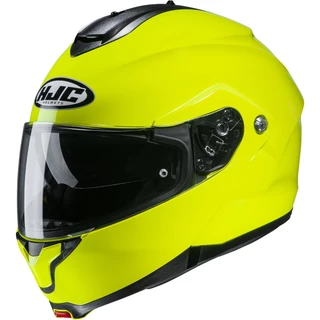 Flip-Up Motorcycle Helmet HJC C91 Fluo Green
