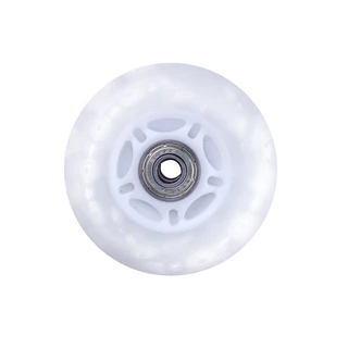 Light-Up Inline Skate Wheel PU76*24mm with ABEC 7 Bearings - White - White