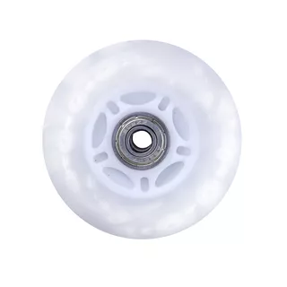 Light-Up Inline Skate Wheel PU80*24mm with ABEC 7 Bearings - White - White