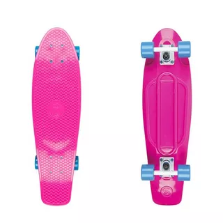 Penny Board Big Fish 27" - Grey/Silver/Summer Purple - Pink/White/Blue