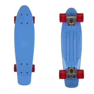 Penny Board Fish Classic 22” - Grey-White-Orange - Blue/Silver/Red