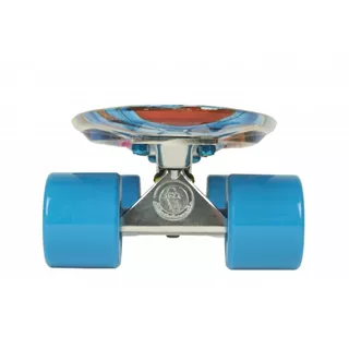 ArtFish Elephant 22" Penny Board - silber-blau