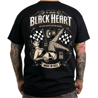 T-shirt BLACK HEART Melisa - XL - črna