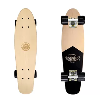 Penny Board Fish Classic Wood - Tape-Black-Transparent Blue - Coffin-Silver-Black