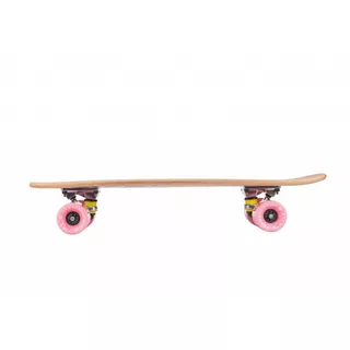 Penny Board Fish Classic Wood - Logo White