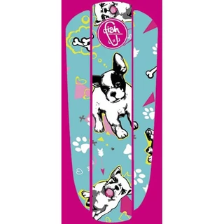 Penny Board Sticker Fish Classic 22” - Pink Donuts - Green Puppy