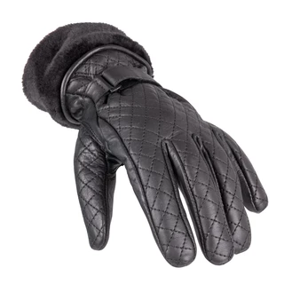 Dámské kožené rukavice W-TEC Stolfa - černá