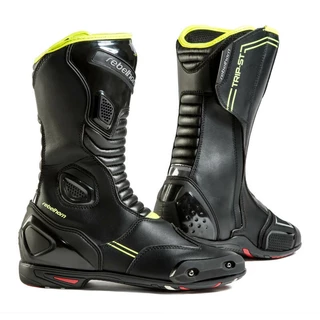 Motorcycle Boots Rebelhorn Trip ST CE - Black-Fluo Yellow - Black-Fluo Yellow