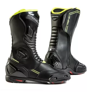 Motorcycle Boots Rebelhorn Trip ST CE - Black-Fluo Yellow