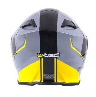 Preklopna moto čelada W-TEC V271 - črna-rumena