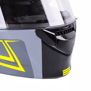 W-TEC V271 Klapphelm - schwarz-gelb