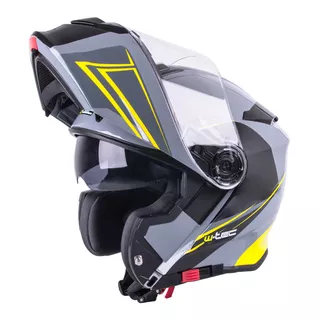 Preklopna moto čelada W-TEC V271 - črna-rumena