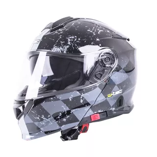 Preklopna moto čelada W-TEC V271 - črna-rumena